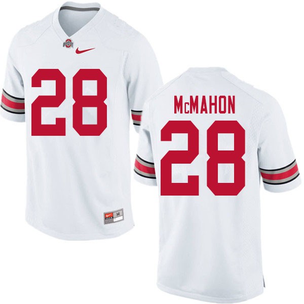 Ohio State Buckeyes #28 Amari McMahon Men Stitched Jersey White